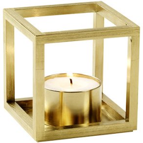 Audo Copenhagen Kubus T Fyrfadsstage H7 cm, Guldbelagt