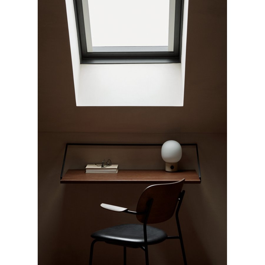 Audo Rail Schreibtisch 92 cm, Eiche dunkel gebeizt