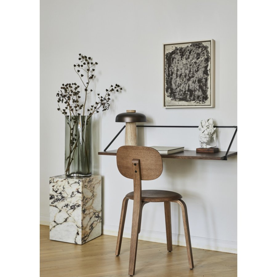 Audo Rail Schreibtisch 92 cm, Eiche dunkel gebeizt