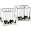 Audo Kubus Micro Lysestage 2 stk. H3,65 cm, Nikkelbelagt