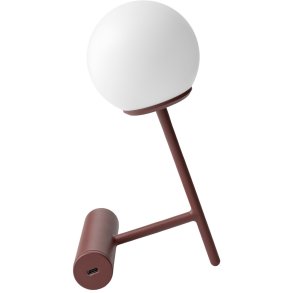 Audo Copenhagen Phare Tischlampe H23 cm, Gebranntes Rot