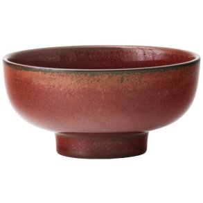 Audo Copenhagen NNDW Schale 12 cm, Keramik Rot glasiert