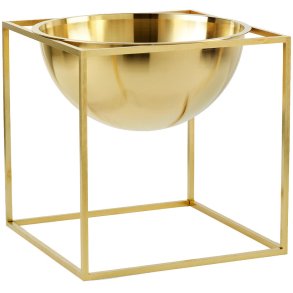 Audo Copenhagen Kubus Schale 23 cm, Vergoldet
