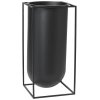 Audo Kubus Nolia Vase H40 cm, Schwarz