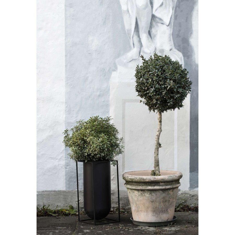 Audo Kubus Nolia Vase H40 cm, Schwarz
