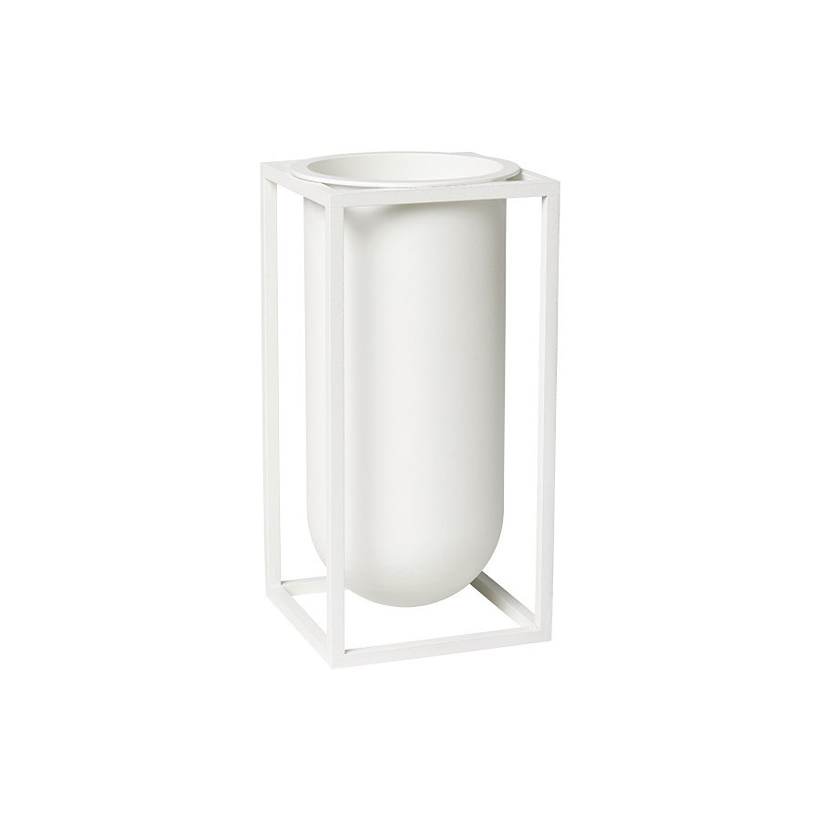 Audo Kubus Lily Vase H20 cm, Hvid