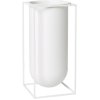 Audo Kubus Nolia Vase H40 cm, Hvid