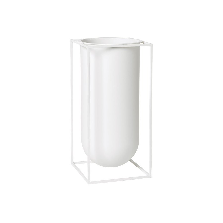 Audo Kubus Nolia Vase H40 cm, Hvid