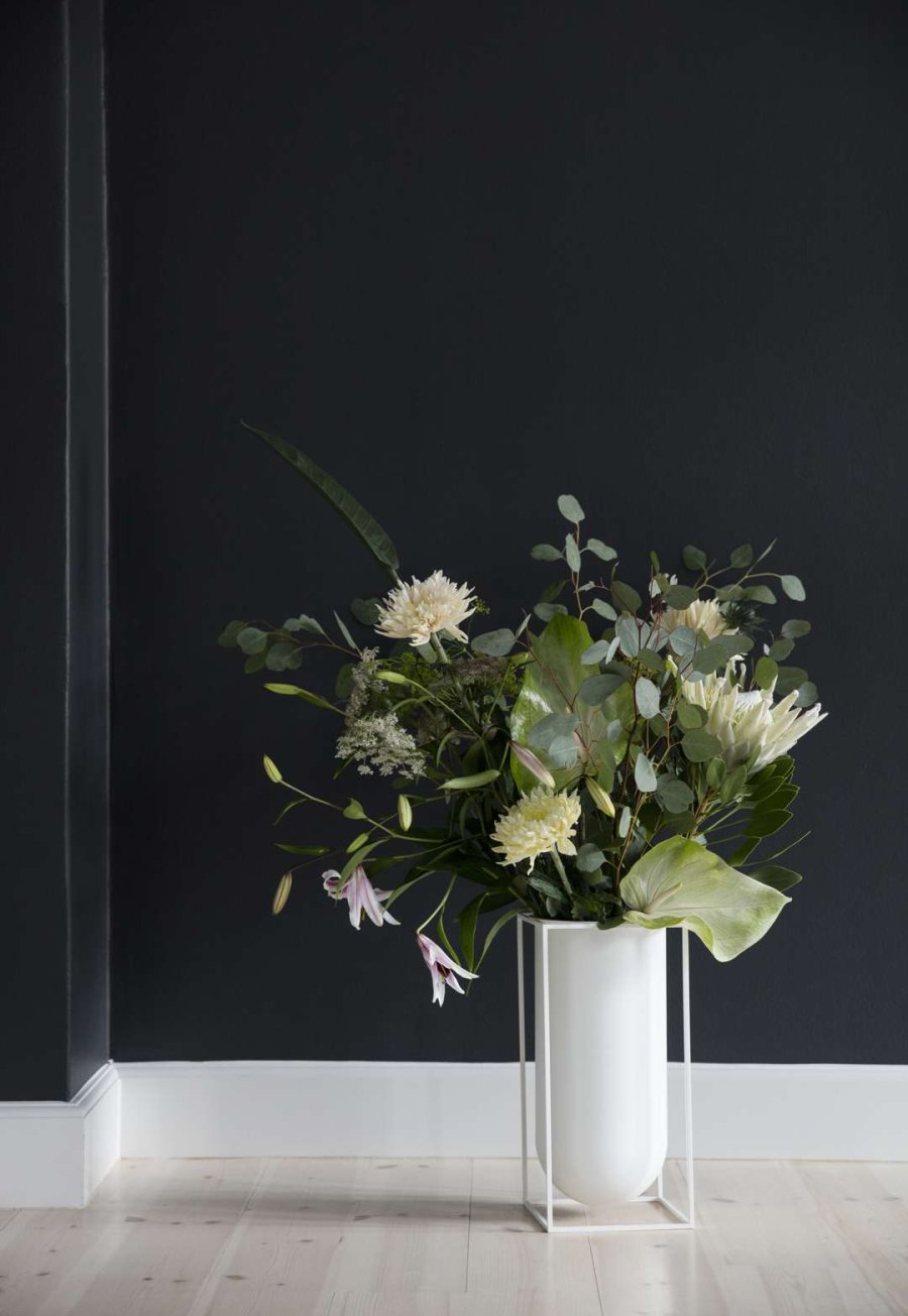 Audo Kubus Nolia Vase H40 cm, Hvid