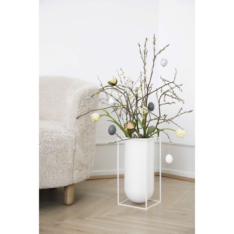 Audo Kubus Nolia Vase H40 cm, Hvid