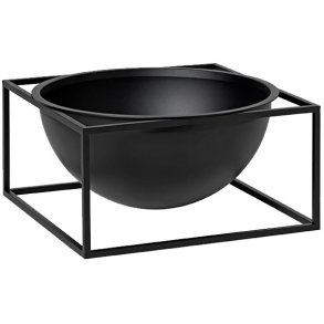 Audo Copenhagen Kubus Centerpiece Skål 23 cm, Sort