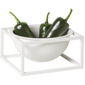 Audo Copenhagen Kubus Centerpiece Skål 14 cm, Hvid