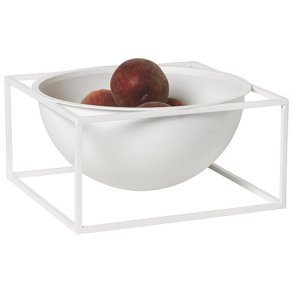Audo Copenhagen Kubus Centerpiece Skål 23 cm, Hvid
