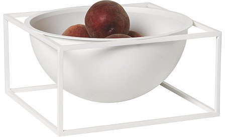 Audo Kubus Centerpiece Schale 23 cm, Wei