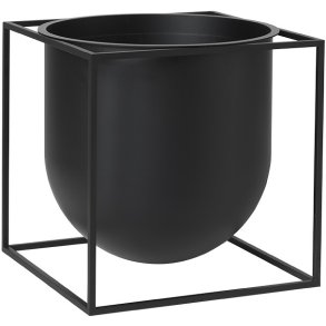 Audo Copenhagen Kubus 23 Urtepotte H23 cm, Sort