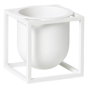 Audo Copenhagen Kubus 10 Urtepotte H10 cm, Hvid