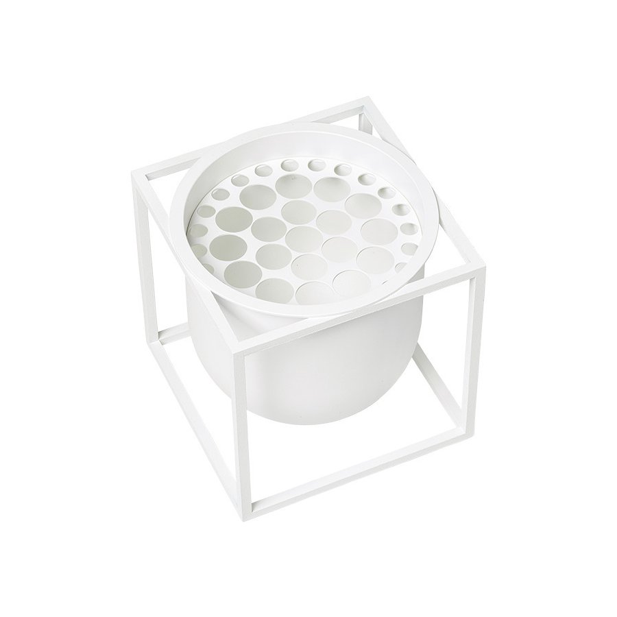 Audo Kubus 14 Urtepotte H14 cm, Hvid