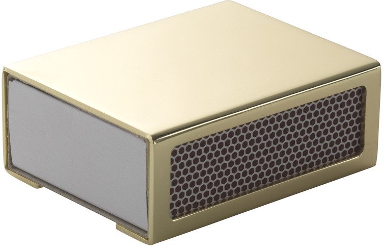 Audo Kubus Etui til T�ndstikker 7,10 cm, Guldbelagt