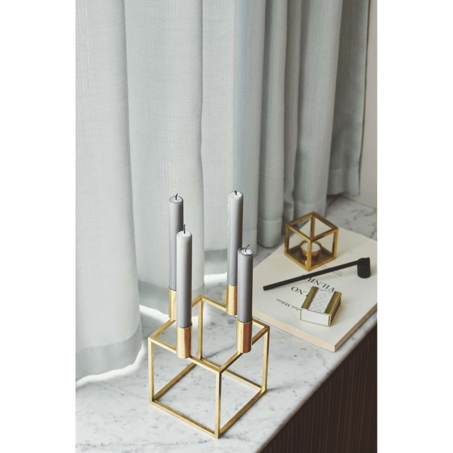 Audo Kubus Etui til T�ndstikker 7,10 cm, Guldbelagt