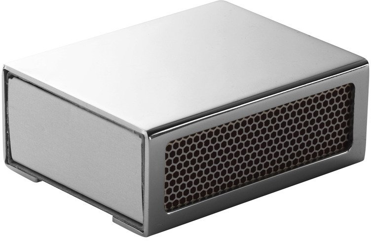 Audo Kubus Etui til T�ndstikker 7,10 cm, Krom