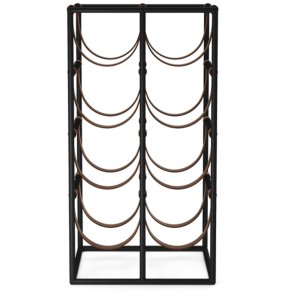 Audo Copenhagen Umanoff Vinreol 47,5 cm, Pulverlakeret Stl/Lder