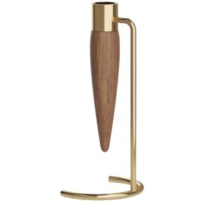 Audo Copenhagen Umanoff Lysestage H20,1 cm, Poleret Messing/Valnd