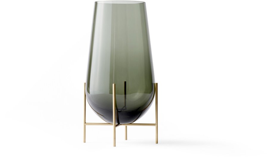 Audo chasse Vase H45 cm, Green Smoked