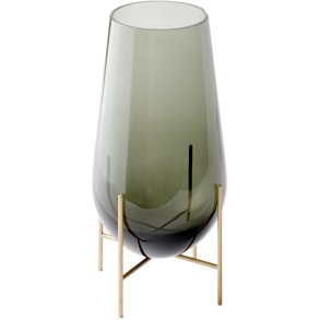 Audo Copenhagen Échasse Vase H45 cm, Green Smoked