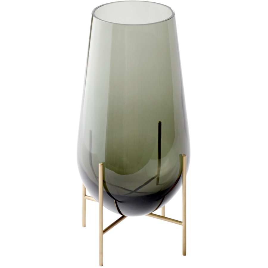 Audo chasse Vase H45 cm, Green Smoked