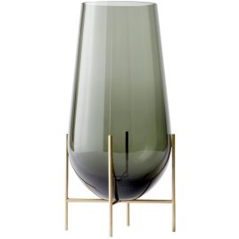 Audo Échasse Vase H60 cm, Green Smoked