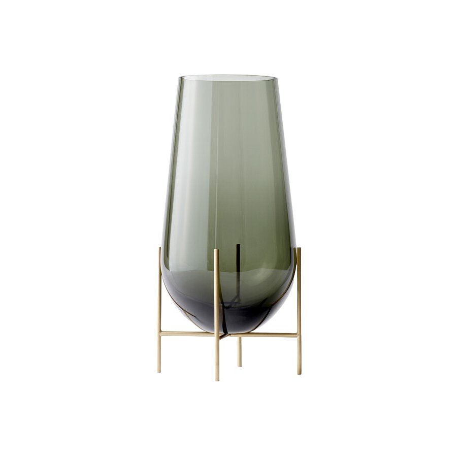 Audo chasse Vase H60 cm, Green Smoked