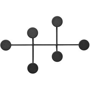 Audo Copenhagen Afteroom Knagerkke 37 cm, Sort