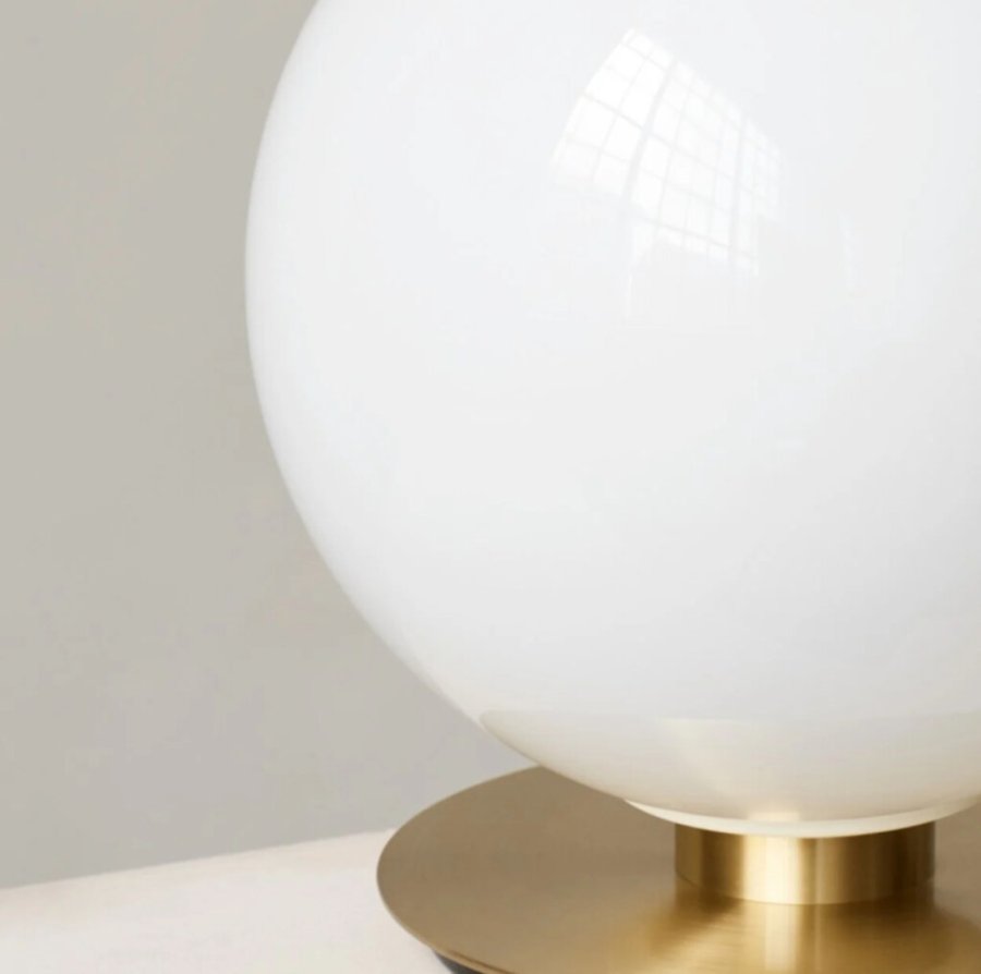 Audo TR Bulb Loft-/V�glampe �20 cm, Shiny Opal/Messing