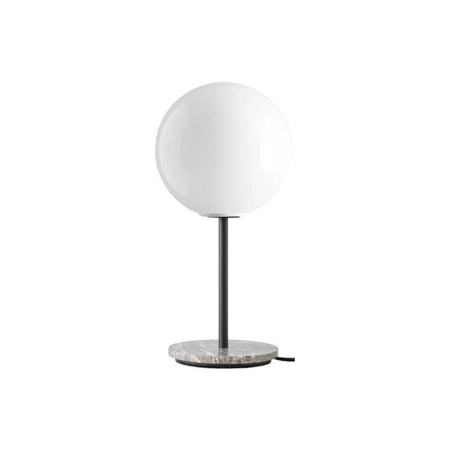 Audo TR Bulb Tischleuchte H41 cm, Shiny Opal/Ocean Grey Marble
