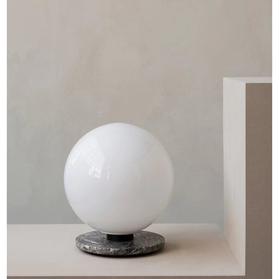 Audo TR Bulb Bord-/Vglampe H22 cm, Shiny Opal/Ocean Grey Marble