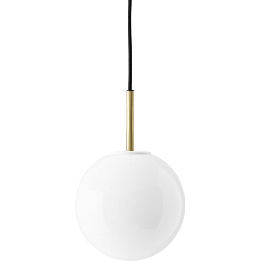Audo TR Bulb Pendel 20 cm, Shiny Opal/Messing