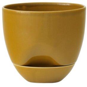 Audo Copenhagen Hydrous Urtepotte H12 cm, Okker