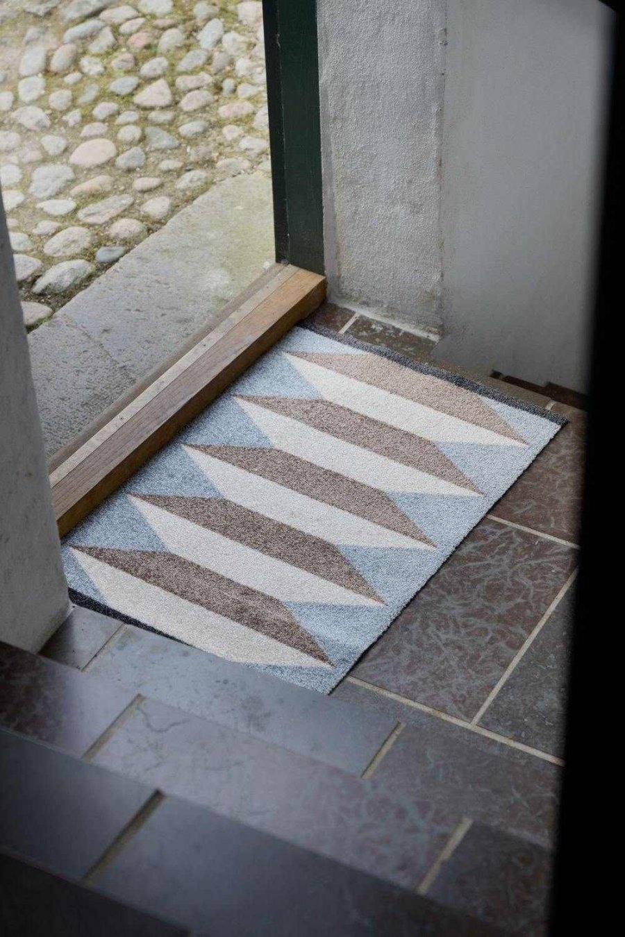 Mette Ditmer Accordion Bodenmatte 55x80 cm, Light Grey
