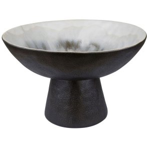 Mette Ditmer By Hand Schale mit Fu H20cm, Off-White