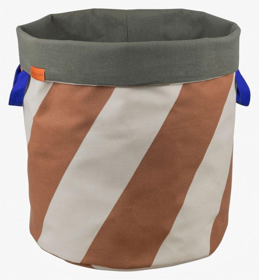 Mette Ditmer Diagonal Wäschekorb H50cm, Brick/Sand
