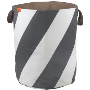 Mette Ditmer Diagonal Vasketjskurv H50 cm, Mrk Gr/Off-White