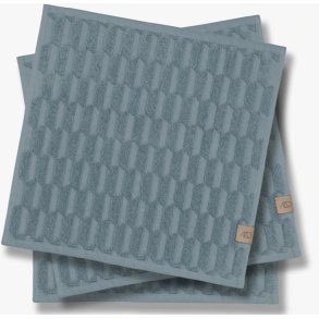 Mette Ditmer Geo Håndklæde 3 stk. 30x30 cm, Stone Blue