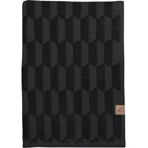 Mette Ditmer  Geo Håndklæde 2 stk. 35x55 cm, Black