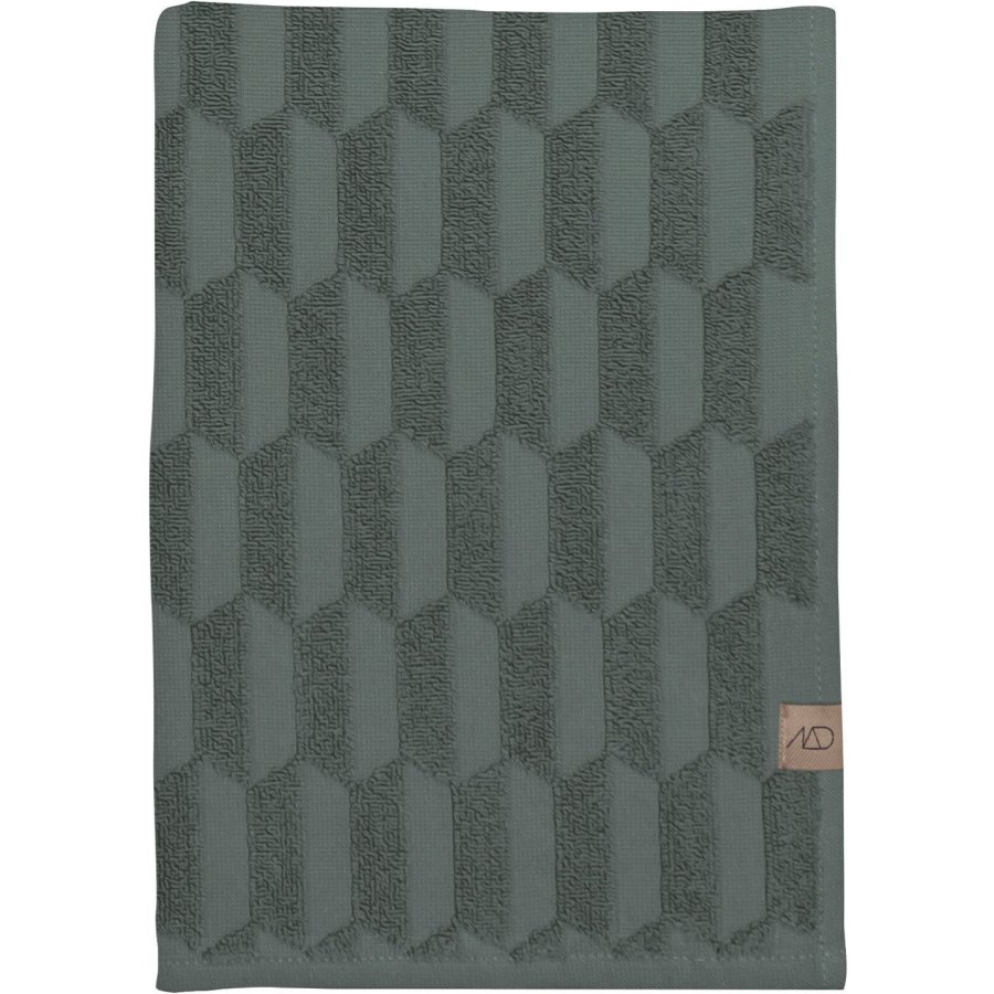 Mette Ditmer Geo Handtuch 2er Set 35x55 cm, Pine Green