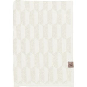 Mette Ditmer Geo Badehndklde 70x133 cm, Off-white