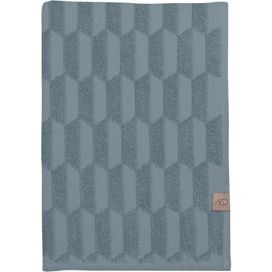 Mette Ditmer Geo Handtuch 70x133 cm, Stone Blue