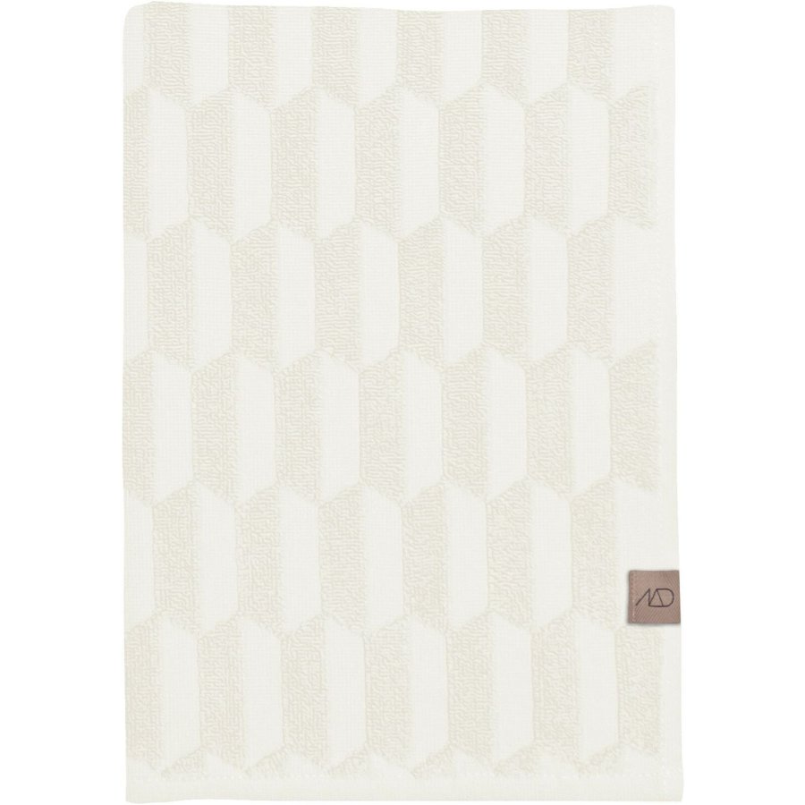 Mette Ditmer Geo Handtuch 50x95 cm, Off-white