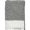 Mette Ditmer Grid Handtuch 70x140 cm, Black/Off-white