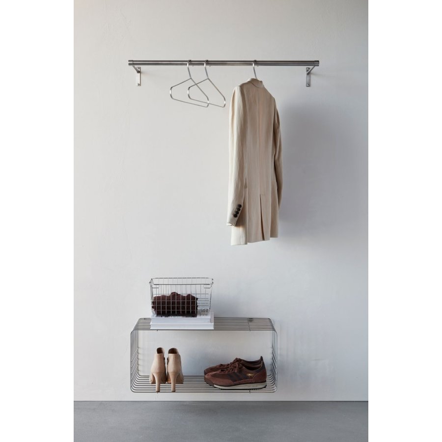Mette Ditmer Hang-it Kleiderstange 90 cm, Geb&uuml;rsteter Stahl