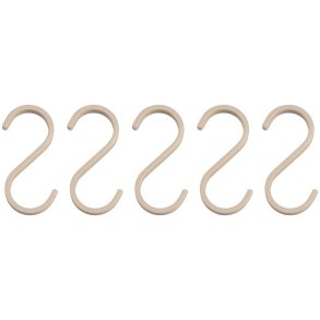 Mette Ditmer Hang-It Kleiderhaken 5er Set 6,5 cm, Sand